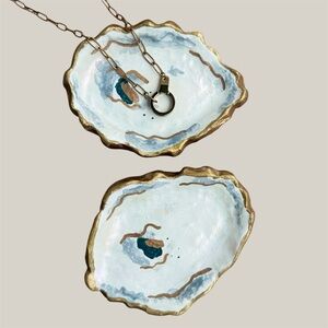 Handmade clay trinket dish for jewelry